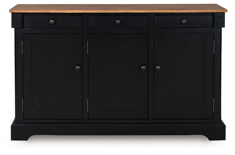 Wildenauer - Dining Room Buffet - Brown / Black - R&R Furniture Gallery (Fountain Valley, CA)