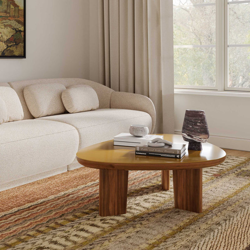 Oani - Triangular Coffee Table - Natural - R&R Furniture Gallery (Fountain Valley, CA)