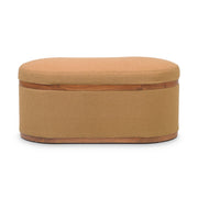 Olivier - Boucle Oval Storage Ottoman - R&R Furniture Gallery (Fountain Valley, CA)