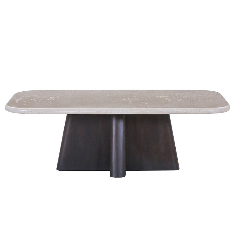 Jacory - Coffee Table With Bottocino Marble Top - Espresso - R&R Furniture Gallery (Fountain Valley, CA)