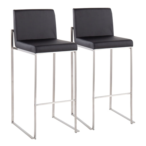 Lumi Source Fuji high back barstool with contemporary modern design, showcasing sleek structure and stylish seating.