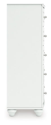 Kozlani - Five Drawer Chest - White - R&R Furniture Gallery (Fountain Valley, CA)