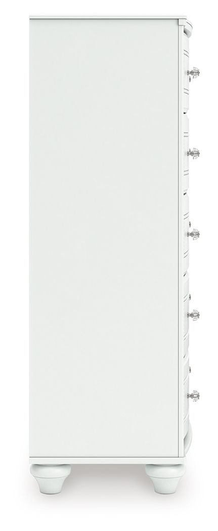 Kozlani - Five Drawer Chest - White - R&R Furniture Gallery (Fountain Valley, CA)