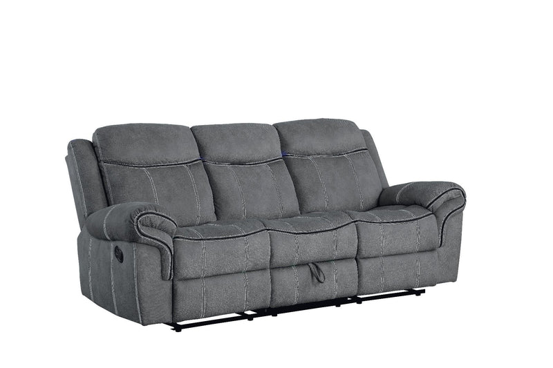 Zubaida - Sofa w/USB Dock & Console(Motion) - R&R Furniture Gallery (Fountain Valley, CA)
