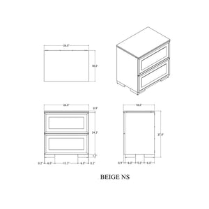 Ciara - King 5 Piece Bedroom Set With LED Lighting, Clean Lines And Upholstered Mirror - Beige