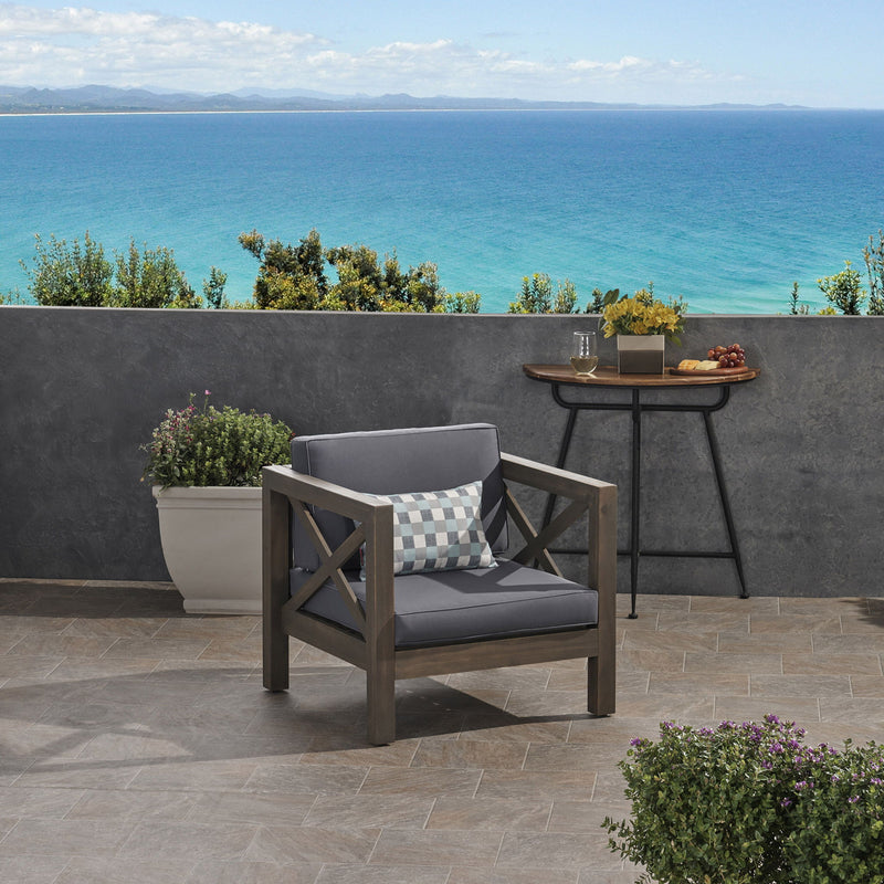 Brava - Mid - Century Modern Club Chair With Water Resistant Cushions - R&R Furniture Gallery (Fountain Valley, CA)