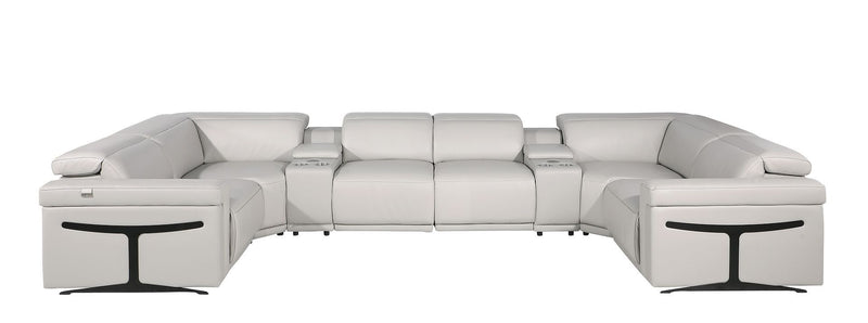 1126 - 8-Piece U-Shaped Sectional Sofa In With 4 Power Recliners & Power Headrest