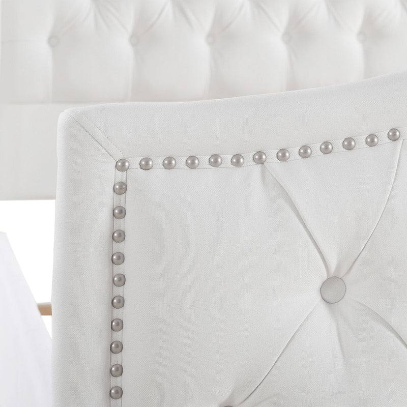Marcella - Upholstered Shelter Headboard Bed Set - R&R Furniture Gallery (Fountain Valley, CA)