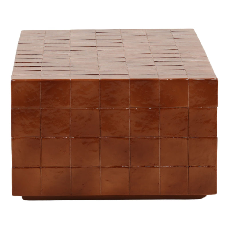 Denslow - Outdoor Coffee Table - Glossy Rust