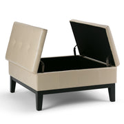 Dover - Multifunctional Lift Top Coffee Table Storage Ottoman - R&R Furniture Gallery (Fountain Valley, CA)