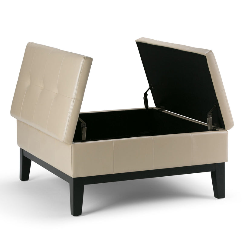 Dover - Multifunctional Lift Top Coffee Table Storage Ottoman - R&R Furniture Gallery (Fountain Valley, CA)
