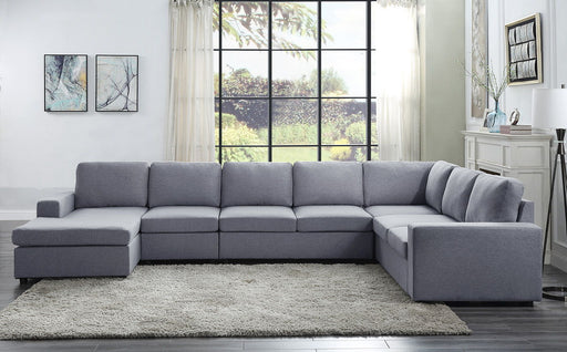 Tifton - 7 Seat Reversible Modular Sectional Sofa Chaise - R&R Furniture Gallery (Fountain Valley, CA)