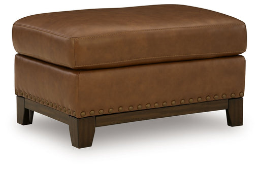 Saonara - Ottoman - Amber - R&R Furniture Gallery (Fountain Valley, CA)