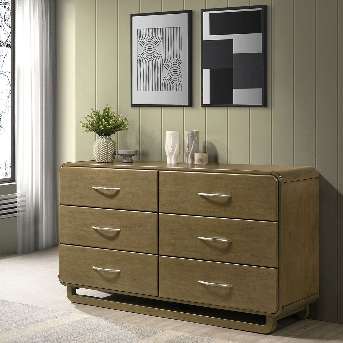 Tully - 6 Drawer Dresser - Nutmeg Brown