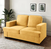 Modern Loveseat, Comfortable 2 Seater Couch With Deep Seating, Loose Back Cushions, Wide Arms - R&R Furniture Gallery (Fountain Valley, CA)