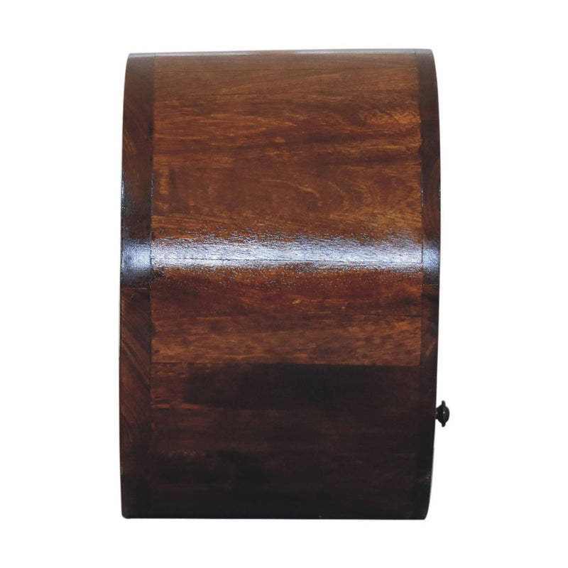 Floating Circle Bedside Table - Chestnut - R&R Furniture Gallery (Fountain Valley, CA)