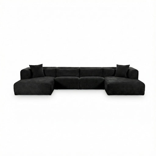 Tarra - Fluffy Oversized Corduroy Modular Sectional - R&R Furniture Gallery (Fountain Valley, CA)