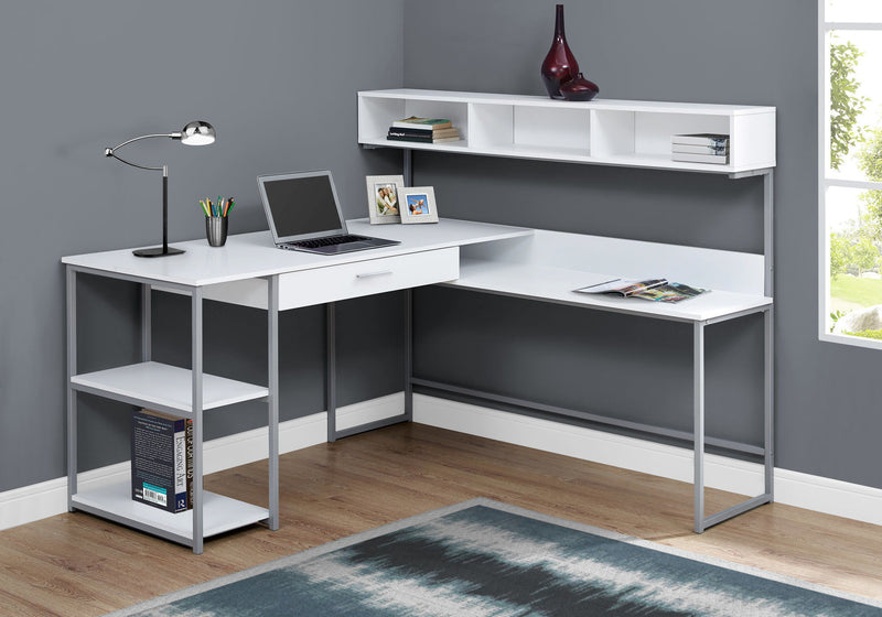 Computer Desk, Home Office, Corner, Storage Drawers, L Shape, Laptop, Contemporary & Modern - R&R Furniture Gallery (Fountain Valley, CA)