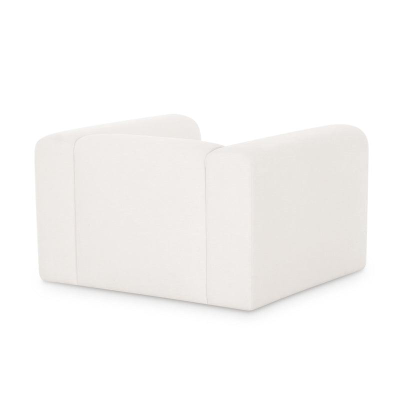 Tarra - Chenille Armchair - Cream - R&R Furniture Gallery (Fountain Valley, CA)