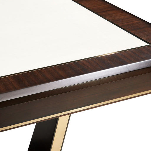 Belmont Place - Rectangular Dining Table - White / Dark Brown - R&R Furniture Gallery (Fountain Valley, CA)