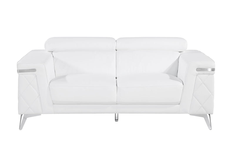 1140 - Top Grain Italian Leather Loveseat - R&R Furniture Gallery (Fountain Valley, CA)
