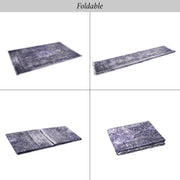 Maval - 8' X 10' Washable Area Rug - Anthracite - R&R Furniture Gallery (Fountain Valley, CA)