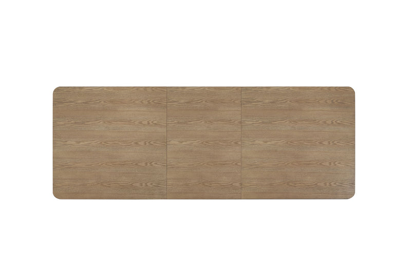 Double Pedestal Table Latte - Light Brown - R&R Furniture Gallery (Fountain Valley, CA)