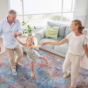 Maval - Abstract Washable Area Rug - R&R Furniture Gallery (Fountain Valley, CA)