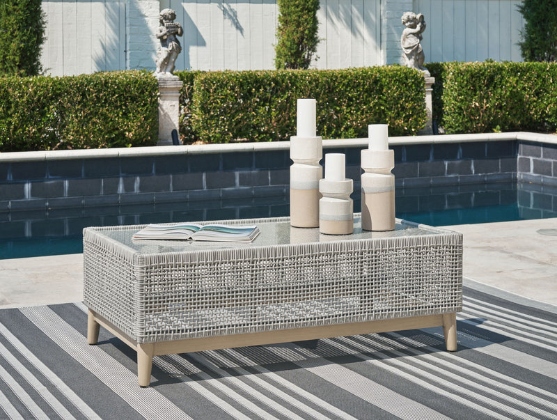 Seton Creek - Rectangular Cocktail Table - Gray - R&R Furniture Gallery (Fountain Valley, CA)