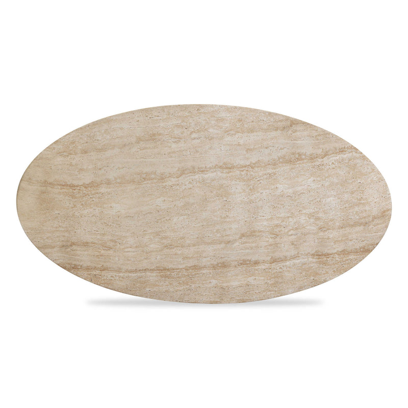 Sonia - Indoor / Outdoor Concrete Coffee Table - Faux Travertine - R&R Furniture Gallery (Fountain Valley, CA)