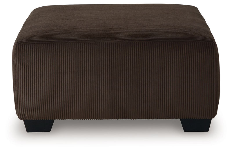 Kimlee - Oversized Accent Ottoman - Chocolate - R&R Furniture Gallery (Fountain Valley, CA)