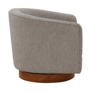 Miramar - Swivel Barrel Chair With Wooden Base - R&R Furniture Gallery (Fountain Valley, CA)
