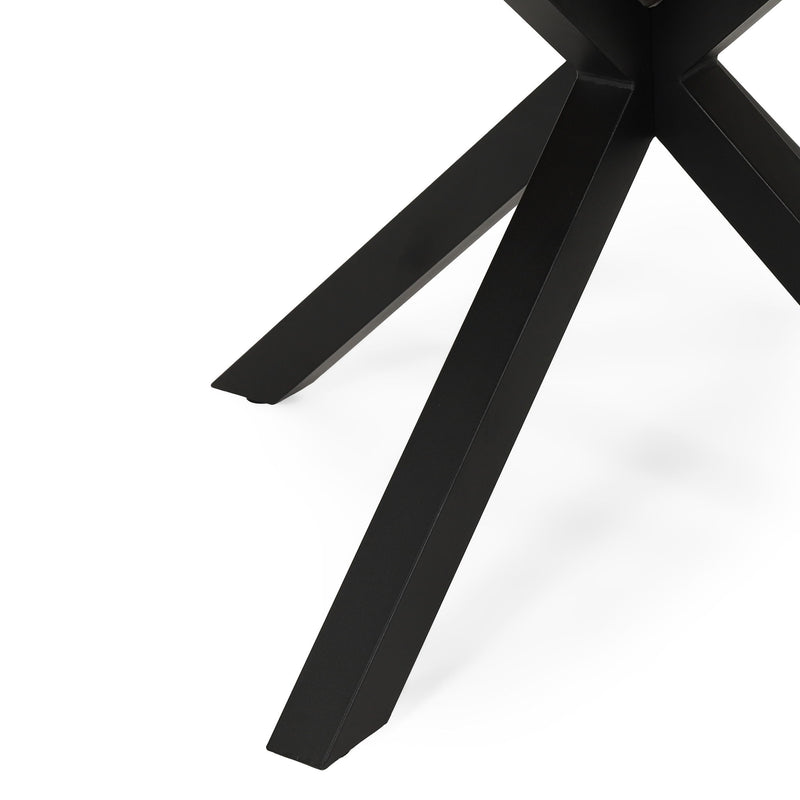 Outdoor Dining Table - Teak / Black - R&R Furniture Gallery (Fountain Valley, CA)