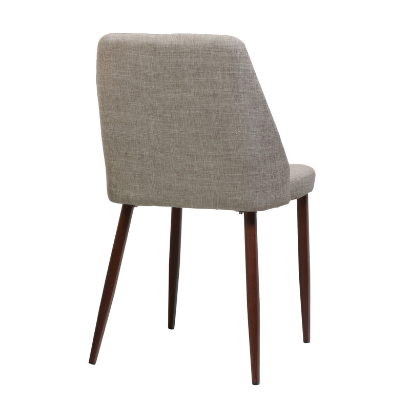 Modern Dining Chair With Iron Legs And Wood Finish - R&R Furniture Gallery (Fountain Valley, CA)