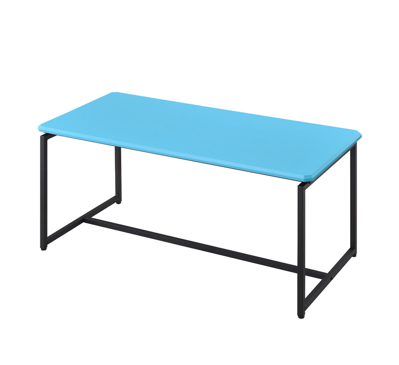 Set of three Lilola Home GT carbon fiber wrap coffee table and end tables with sleek black finish and modern design.