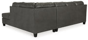 Valderno - 2-Piece Sectional With Raf Corner Chaise - Fog - R&R Furniture Gallery (Fountain Valley, CA)