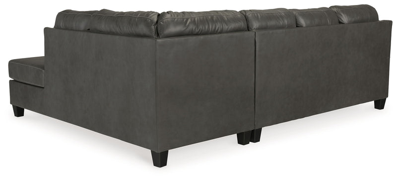 Valderno - 2-Piece Sectional With Raf Corner Chaise - Fog - R&R Furniture Gallery (Fountain Valley, CA)