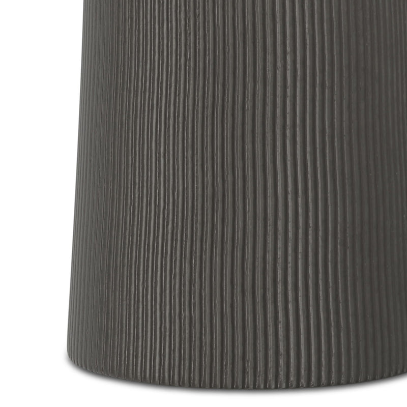 Hughes - Cast Aluminum Side Table - Black - R&R Furniture Gallery (Fountain Valley, CA)