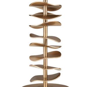 Akoa - Metal Disc Table Lamp - Brass,Gold
