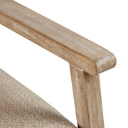 Chair With Cane Inset Back And Upholstered Seat - Light Brown - R&R Furniture Gallery (Fountain Valley, CA)