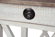 Adalane - Accent Table - White / Gray - R&R Furniture Gallery (Fountain Valley, CA)