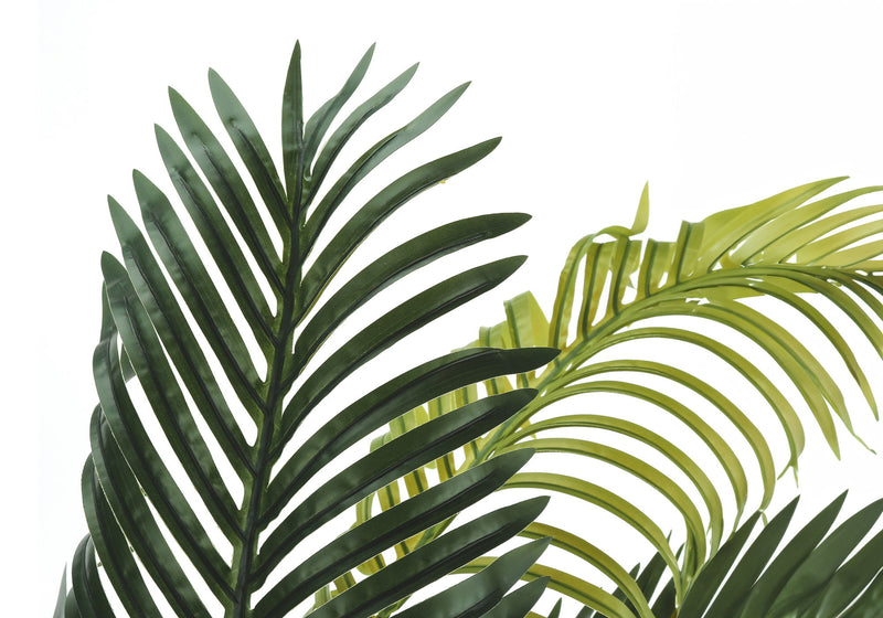 47" Tall, Artificial Plant, Palm Tree, Indoor, Faux, Fake, Floor, Greenery, Potted, Real Touch, Decorative - Green / Black - R&R Furniture Gallery (Fountain Valley, CA)
