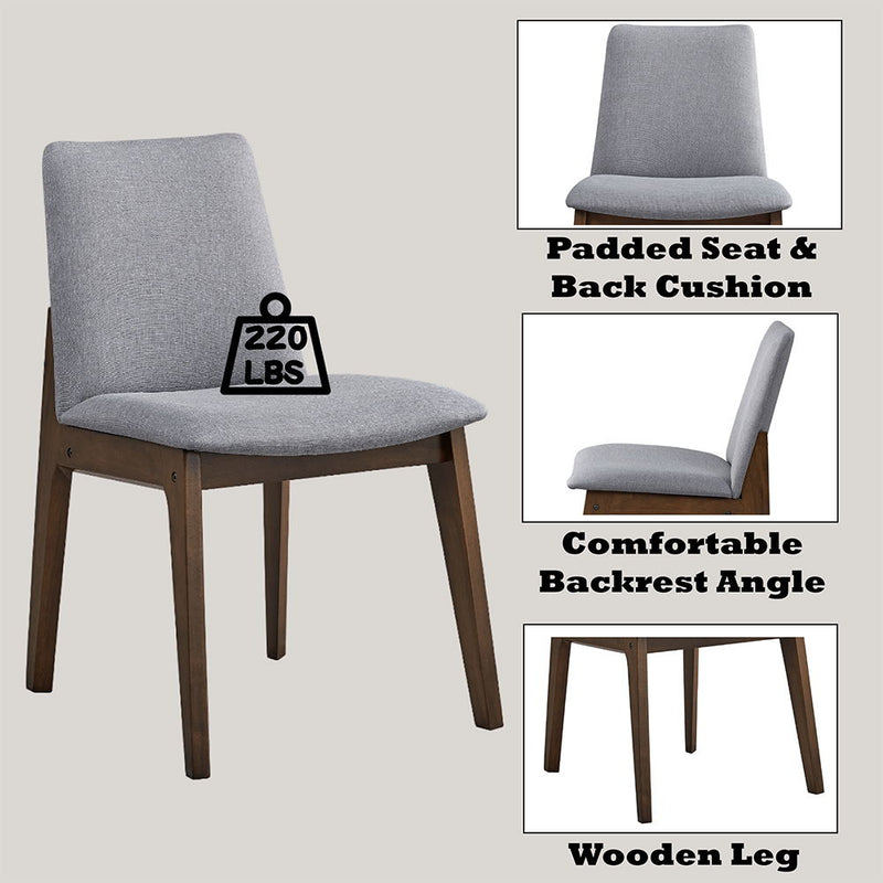Kaela - Side Chair (Set of 2) - Walnut - R&R Furniture Gallery (Fountain Valley, CA)