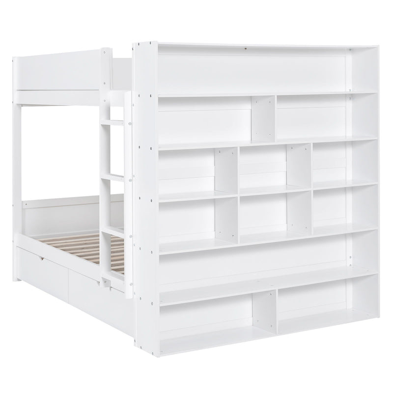 Bunk Bed With 2 Drawers And Multi Layer Cabinet - R&R Furniture Gallery (Fountain Valley, CA)
