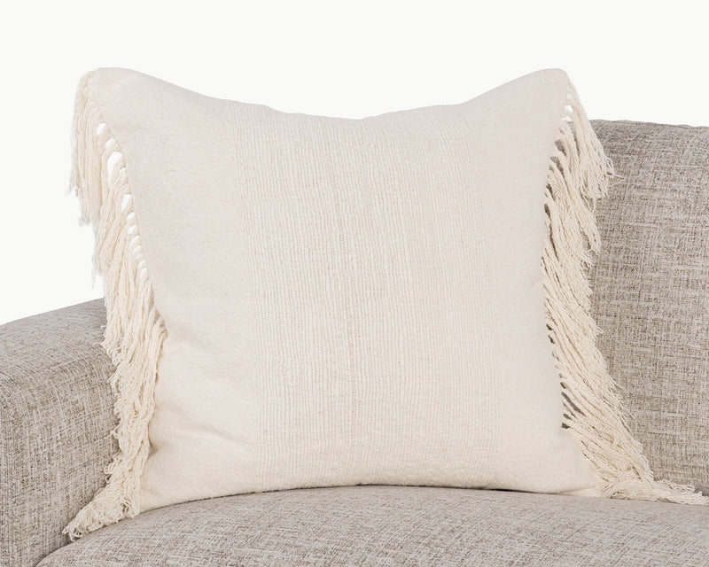 Equilibrium - 22" x 22" Volta Pillow - Ivory - R&R Furniture Gallery (Fountain Valley, CA)