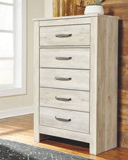 Bellaby - Five Drawer Chest - Whitewash - R&R Furniture Gallery (Fountain Valley, CA)