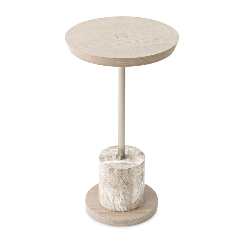 Lotus Bay - Chairside Table - Sand - R&R Furniture Gallery (Fountain Valley, CA)