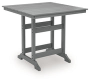 Sanctuary Beach - Square Counter Table With Umbrella Option - Dark Gray - R&R Furniture Gallery (Fountain Valley, CA)