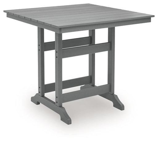 Sanctuary Beach - Square Counter Table With Umbrella Option - Dark Gray - R&R Furniture Gallery (Fountain Valley, CA)