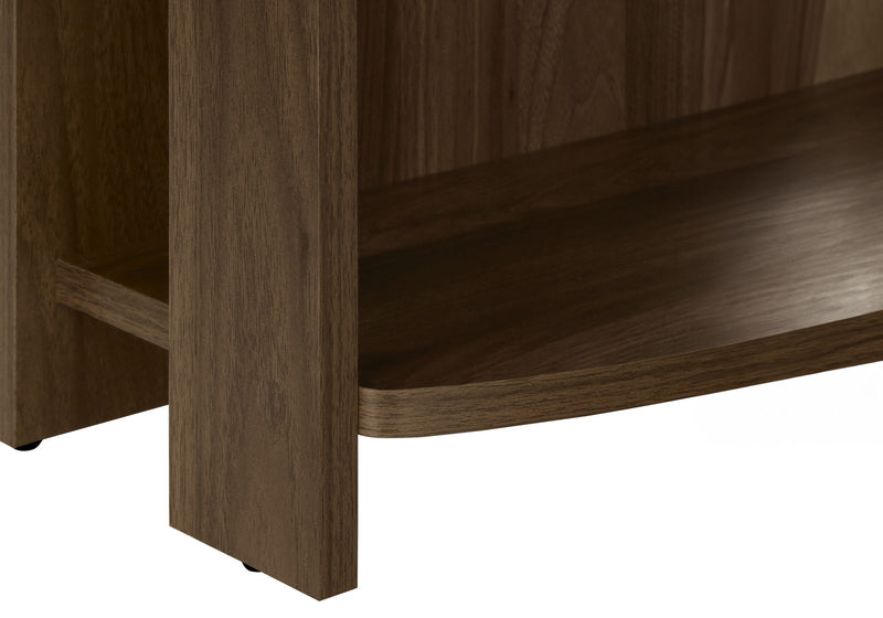 Computer Desk, Home Office, Corner, Storage Shelves, L Shape, Laptop, Contemporary & Modern - Walnut - R&R Furniture Gallery (Fountain Valley, CA)